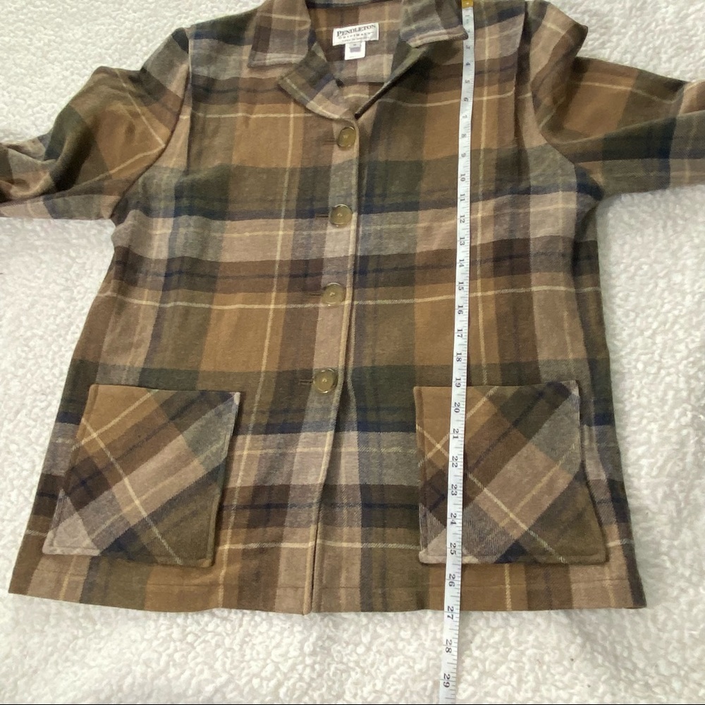 Vintage Pendleton Wool Brown Tan Shacket Size Med… - image 5